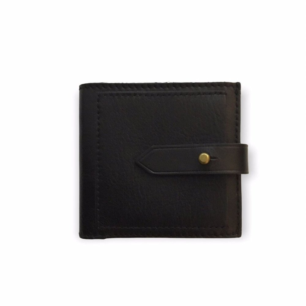 MADEWELL The Post Black Leather Billfold Wallet